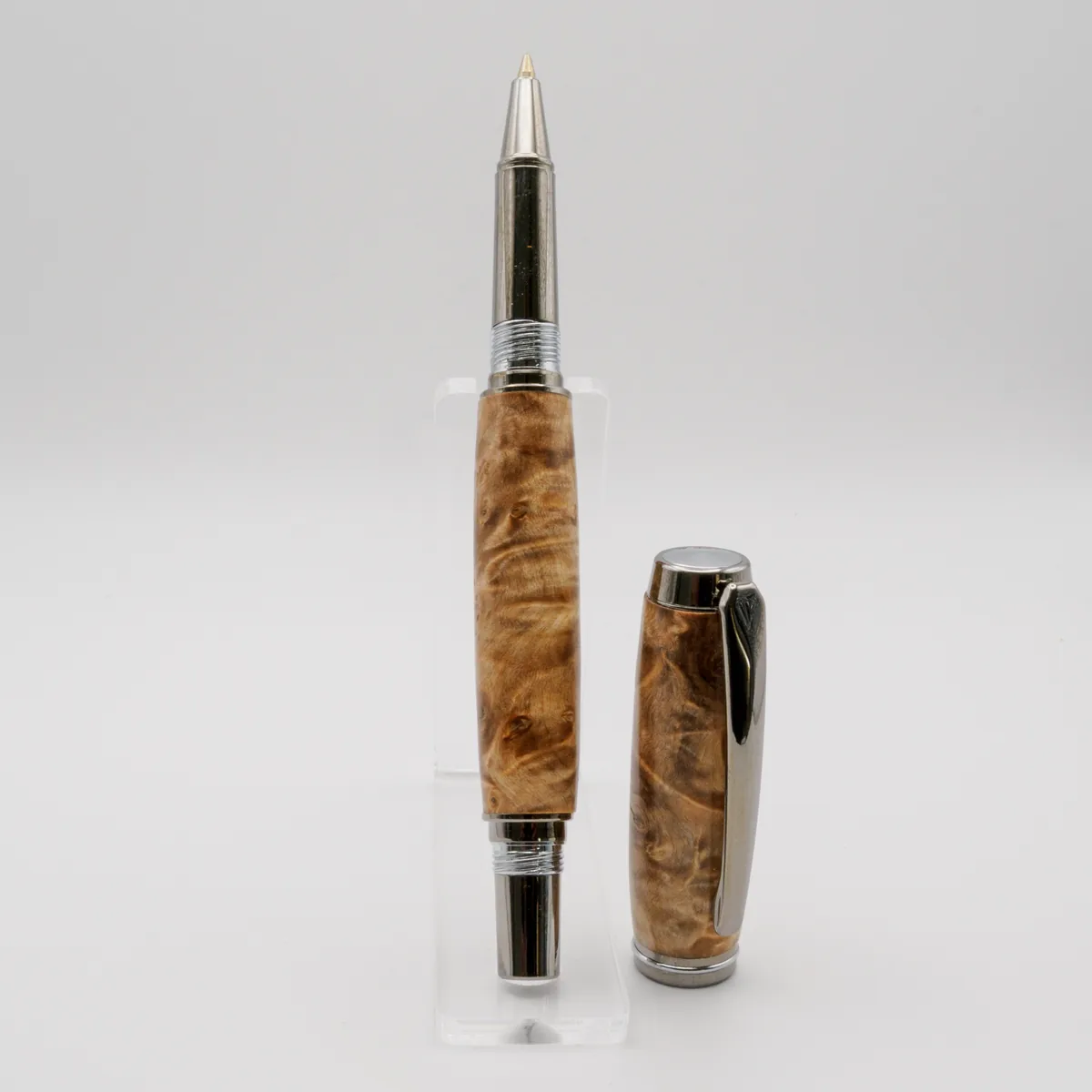 Horse Chestnut Burl Rollerball, sourced Stabalished Horse Chestnut France (second view)