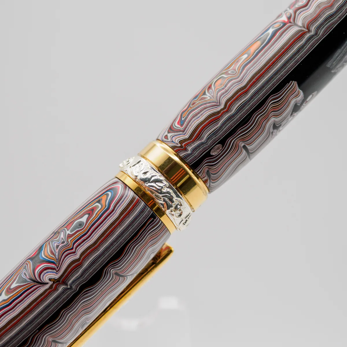 Jeep Fordite & Sterling Silver Plated Accents rollerball, sourced Detroit (fourth view)