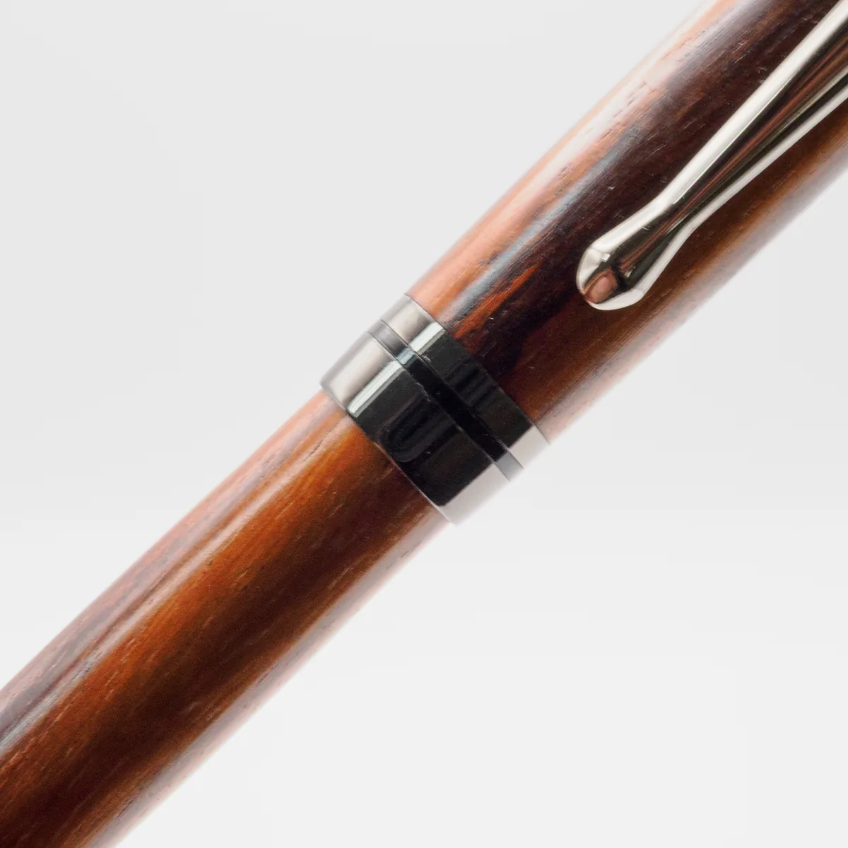Macassar Ebony Fountain Pen, sourced Africa reclaimed timber (third view)