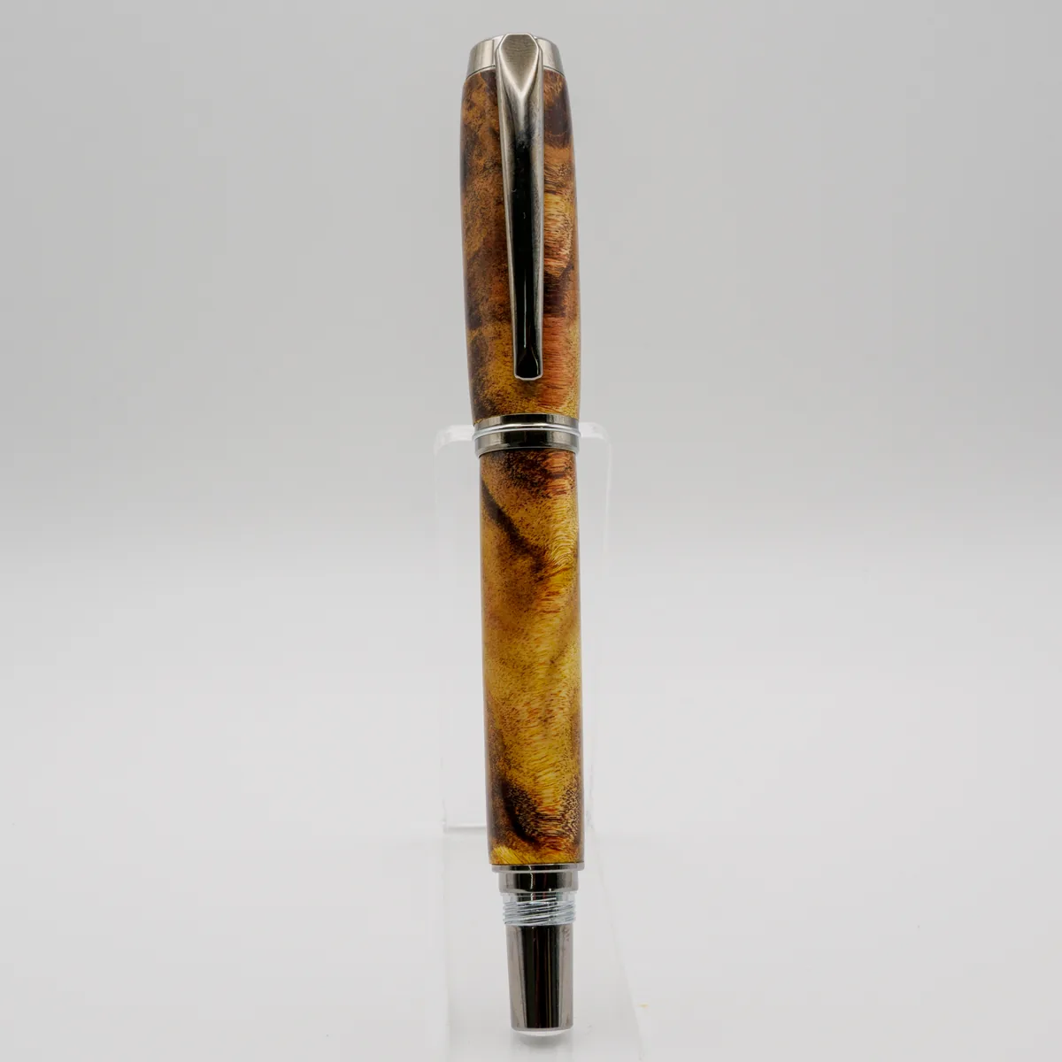 Boxwood Burl rollerball in Boxwood burl stabilised, sourced Canada reclaimed wood